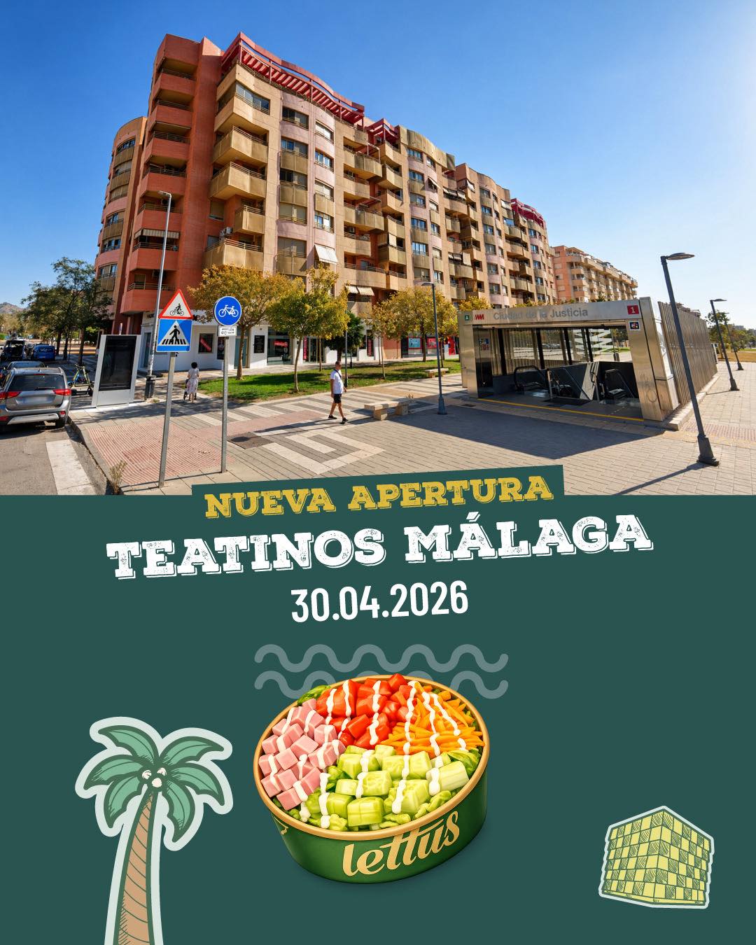 Lettus abre en Teatinos, Málaga: comida sana y fast food