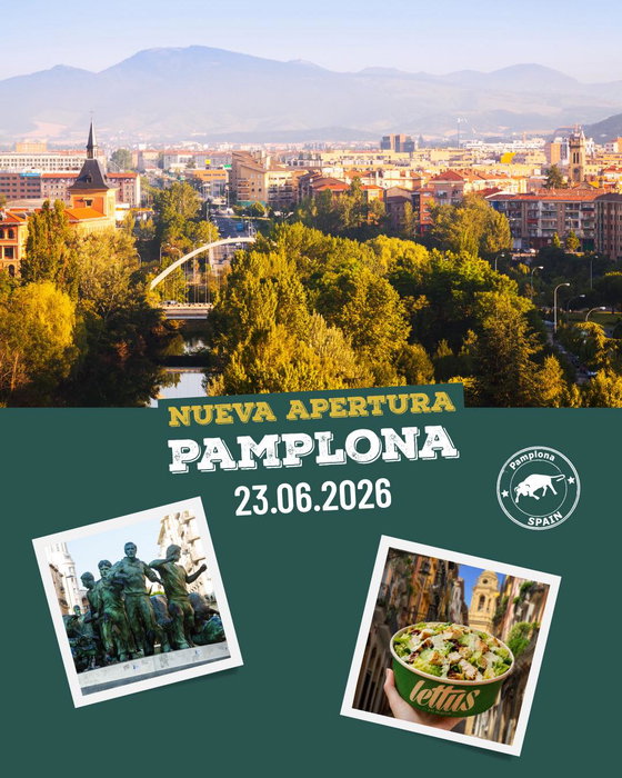 Lettus Pamplona abre el 23 de junio: healthy fast food llega a Navarra